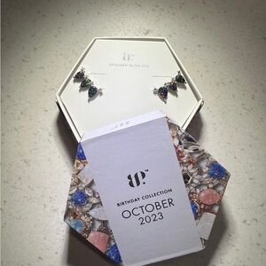 BP Birthday Collection Earrings - October 2023 - Blue and Silver